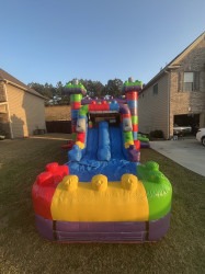 IMG 1217 1748374131 Mega Block Bounce House Combo - Dual lane