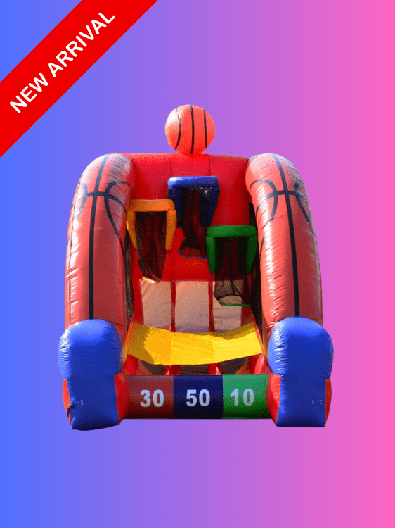 Inflatable basketball challenge
